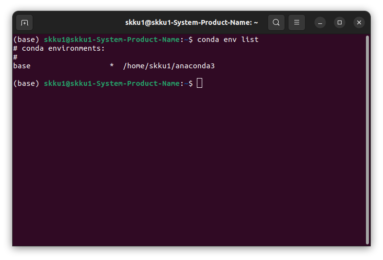 conda env